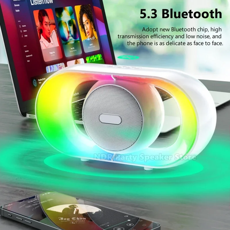 Loudspeaker Sound Box The Bass Transparent Wireless U8 Mecha Speakers Shake Speakers Audio Player Bluetooth Stereo Surround