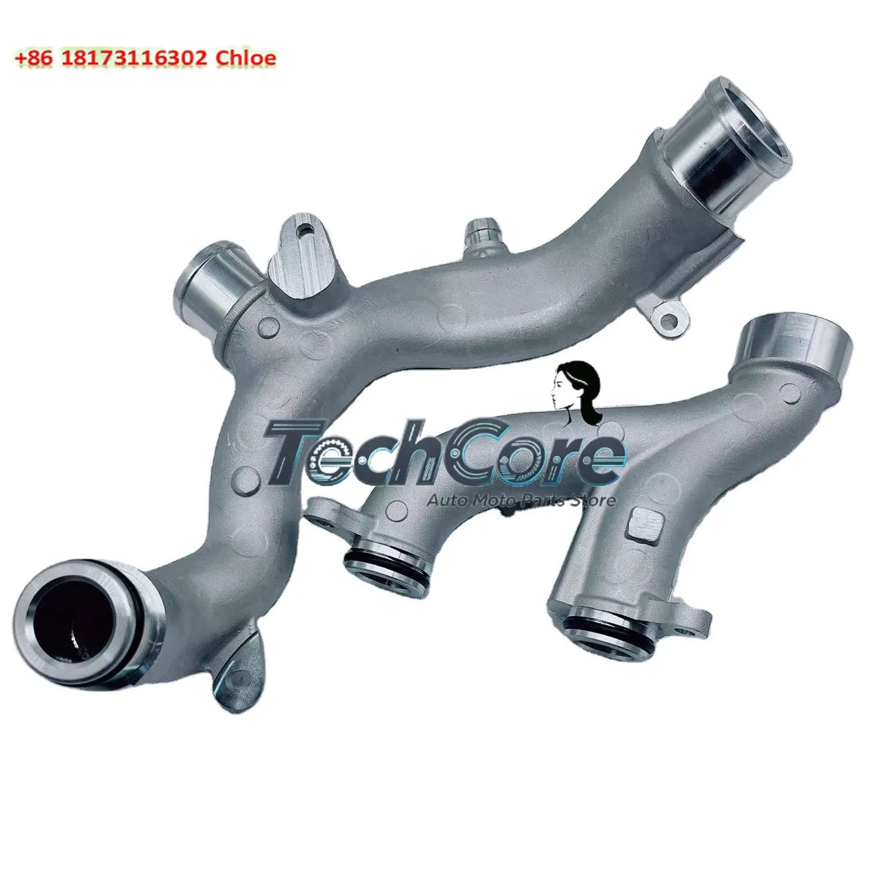 Metal Cooling Pipes for Land Rover Defender L663 F-PACE Aluminum Thermostat Tube LR186917 LR186859