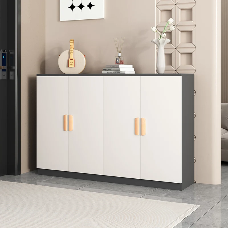 

White Storage Shoes Rack Multilayer Simple Modern Wall Shoes Rack Bathroom Integrated Armoires De Salon Cabinet Furniture