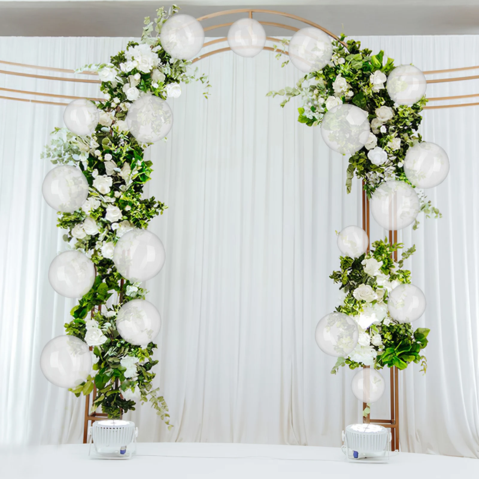 

100 Pcs Clear Bobo Balloons Transparent Wedding Party Decorations Tpu Material Sturdy Elastic Bubbles For Stuffing