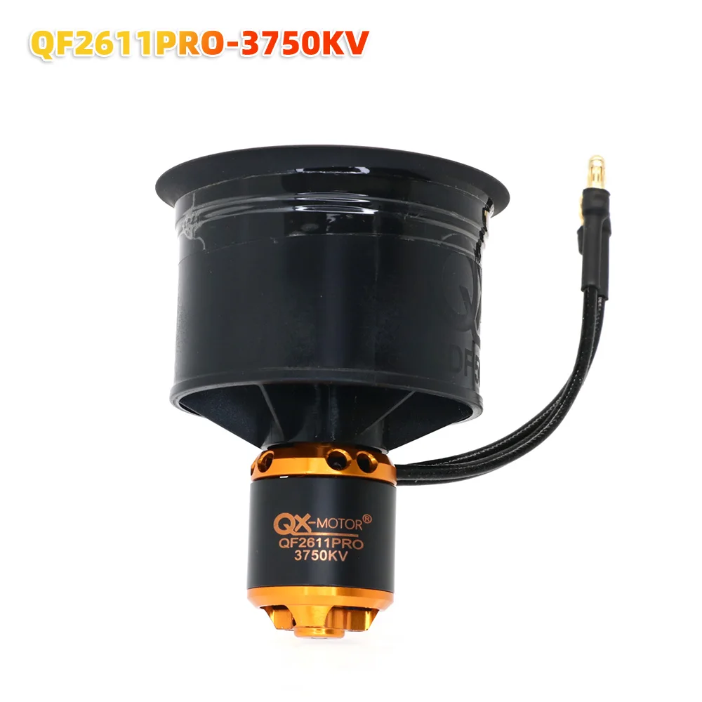 QX-MOTOR 50mm EDF QF2611 QF2611PRO 12blades Kanaalventilator met 3300KV/4000KV/4600KV/5000KV Borstelloze Motor Voor Rc Jet Vliegtuigen