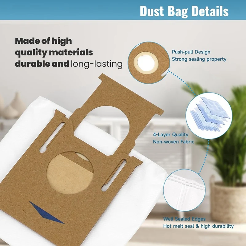 أكياس غبار بديلة لـ Ecovacs Deebot ، Deebot T8 ، T8 Plus ، T8 AIVI ، N8 Pro Plus ، N8 Pro ، T9 AIVI ، T9 Pro Vacuum ، 20 عبوة