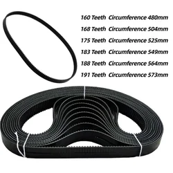 Universal Belt Bread Maker Belt Conveyor Belt 480-573mm 160-191 Teeth Rubber Bread Machine Belts Bread Making Part Accessories