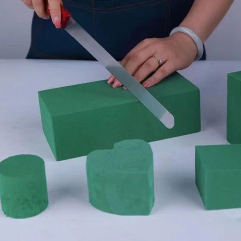 Green Floral Foam Artificial Flower Packing Flowers Arranging Mud Florist Styrofoam Block For Wedding Party Holiday Decor
