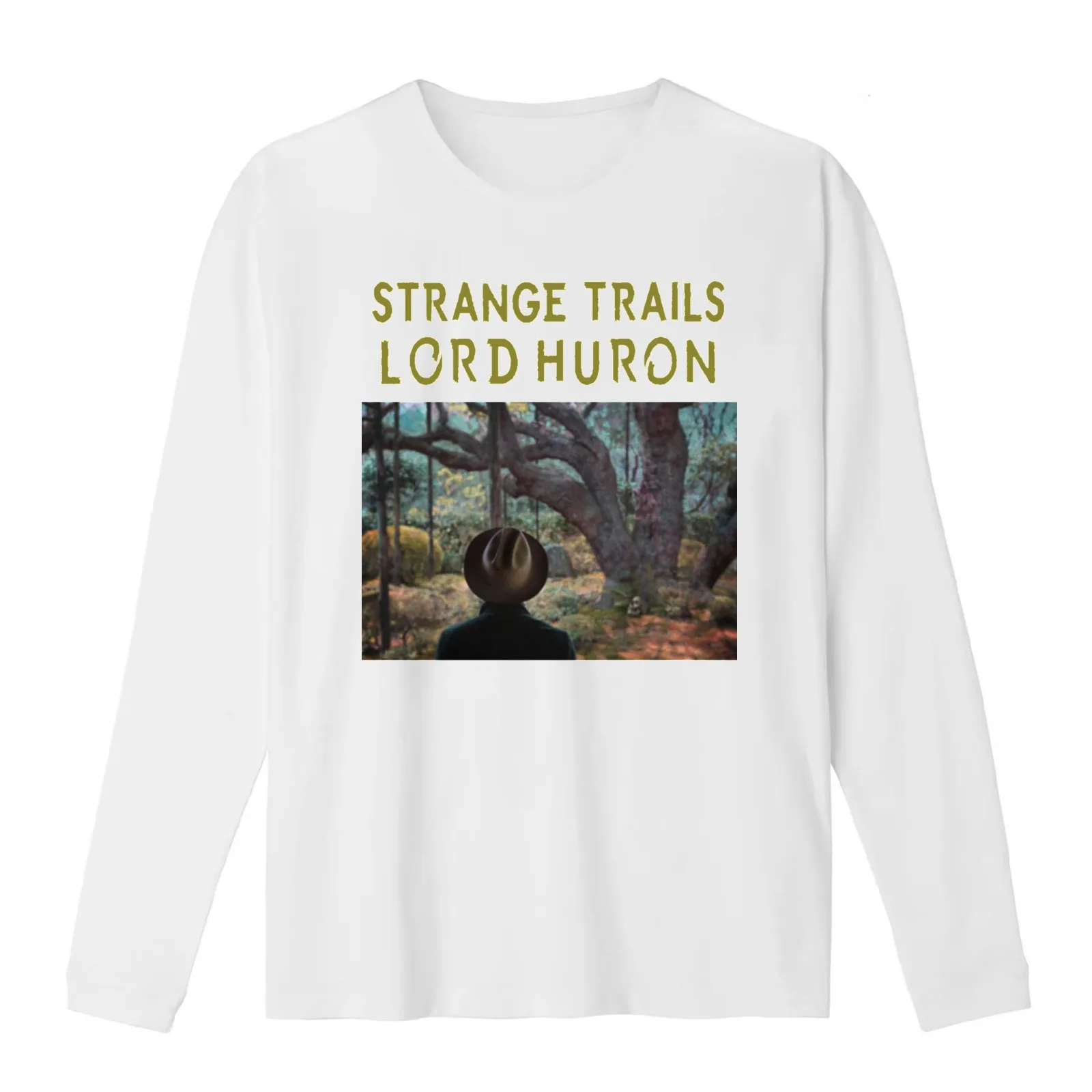 lord huron strage trails cover 2016 T-Shirt Summer Casual Cotton Tee Oversized Streetwear Tops Vintage Graphic Print