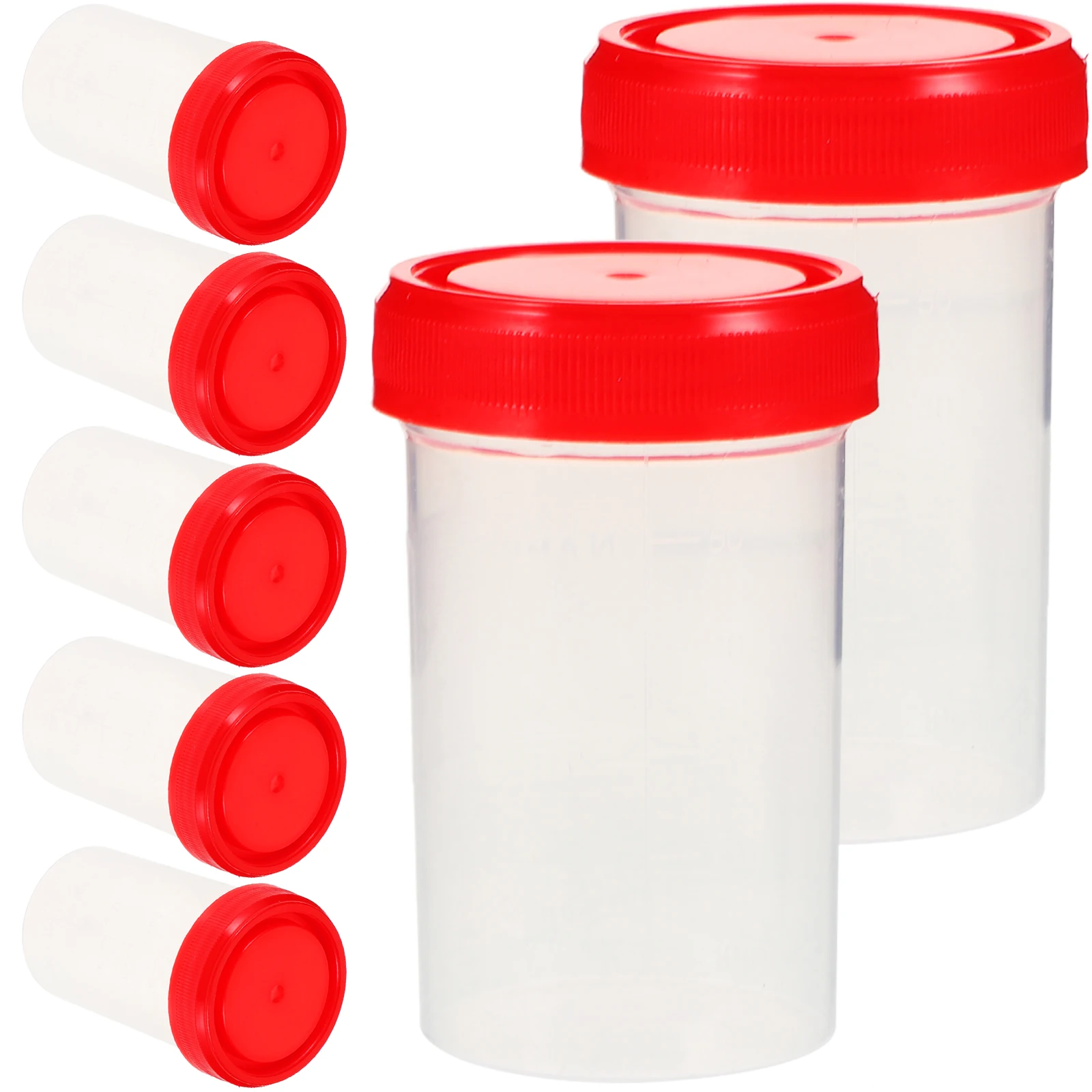 15 Pcs Sample Cup Specimen with Lid Pee Cups Lids Urine Containers for Testing