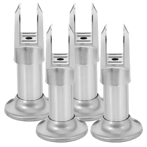 욕실 화장실 브래킷 지원을위한 4 Pcs 스테인레스 스틸 파티션 피트 내구성 녹슬지 않는 두꺼운 디자인 강력한