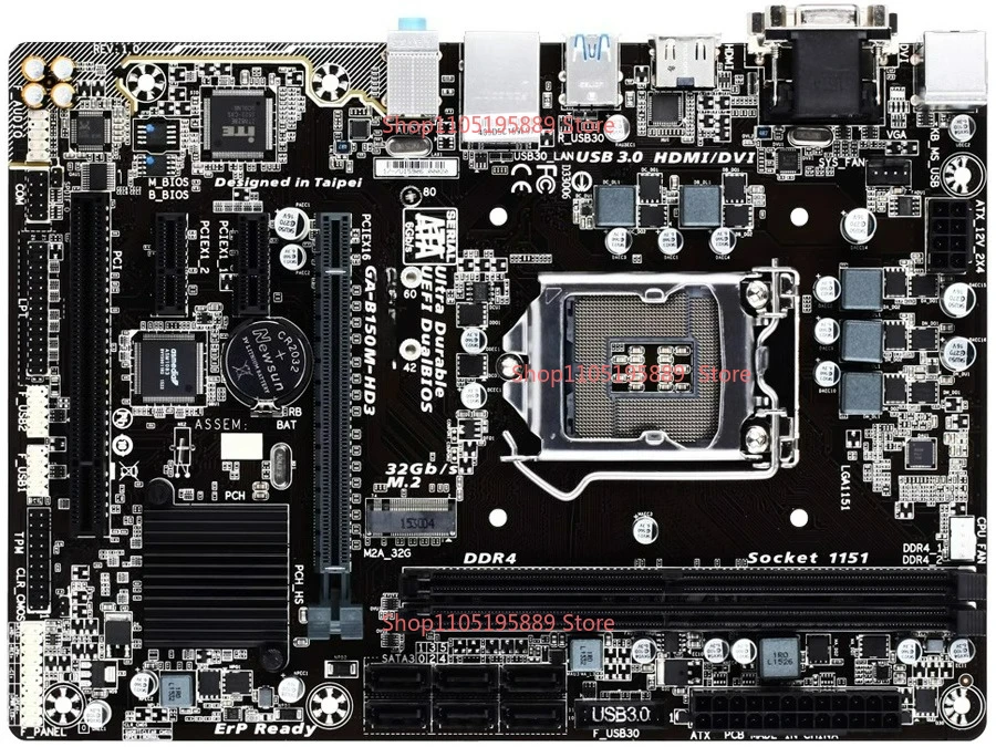 

Для Gigabyte GA-B150M-D3H DS3H весь твердотельный интерфейс M.2 DDR4 основная плата компьютерной игры