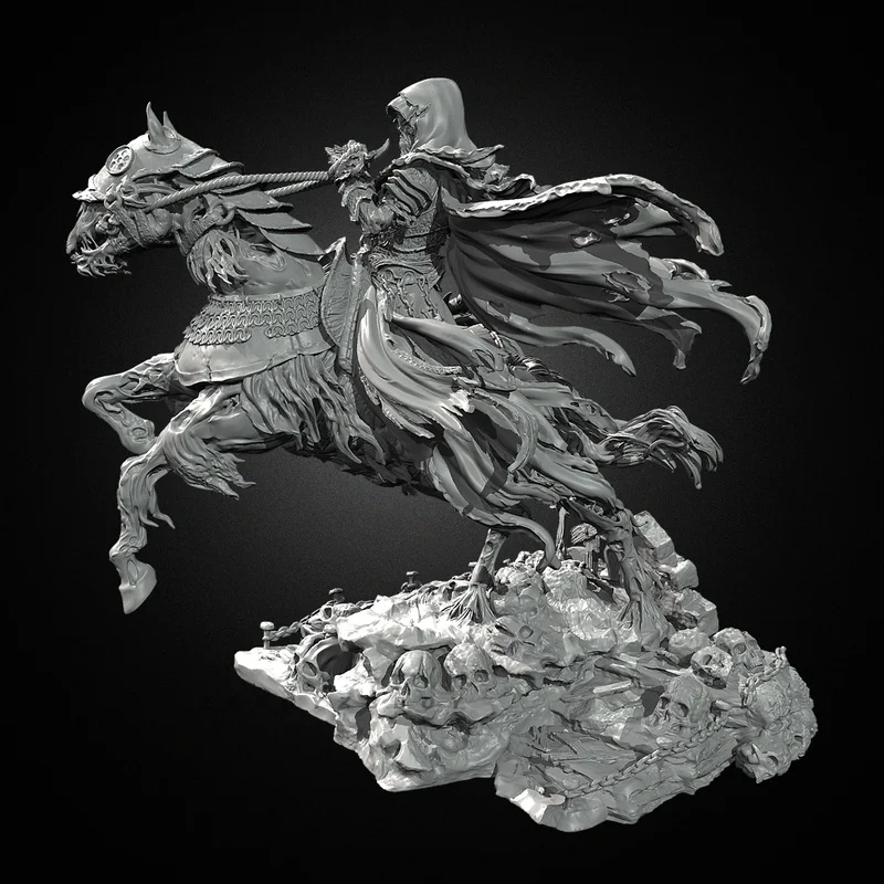 75mm 95mm 115mm God Level Knight Resin Model Figure Gk Micro Miniature 3d Printed White Model Toy Unassembled And Unpainted Kit