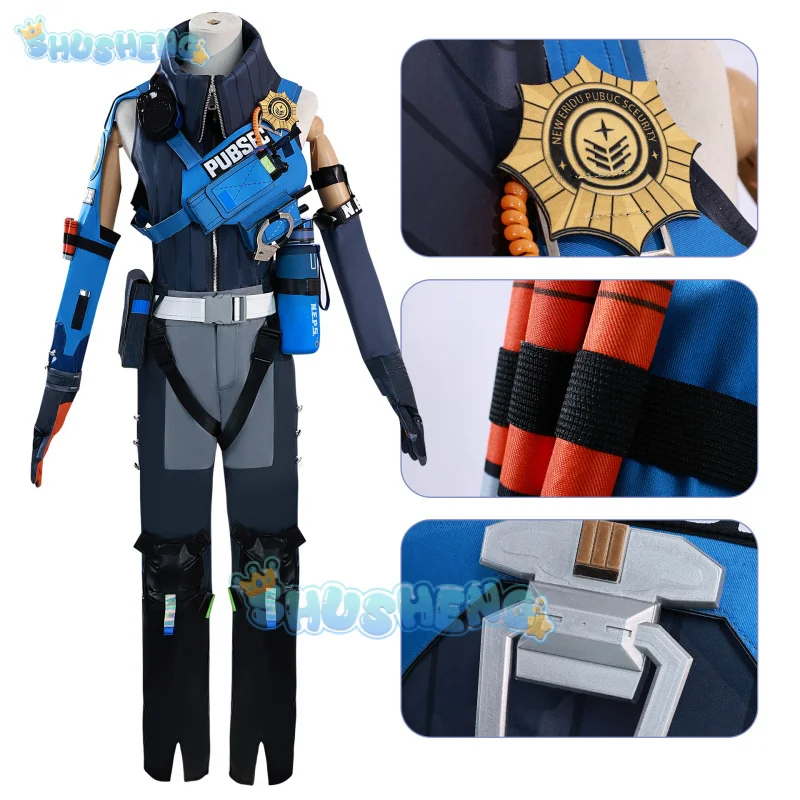 Shusheng Zenless Zone Zero Seth Lowell Cosplay Costume Wig Game Uniform Tail Props New Eridu Halloween Party Women Men