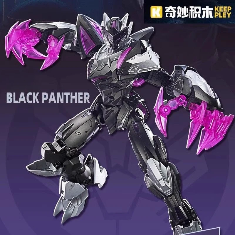 

Строительные блоки Keeppley Marvel Super Star Edition Капитан Америка Черная Пантера Механический комплект модели героя для мальчиков