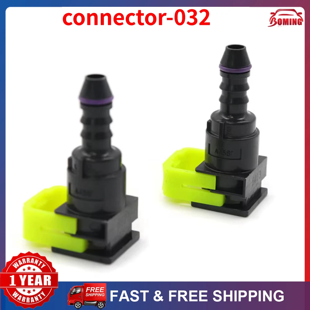 connector  2pcs Car Fuel line quick 180 degree SAE Fuel pipe joint plastic fittings High Quality For 9.49mm ID6 8x6