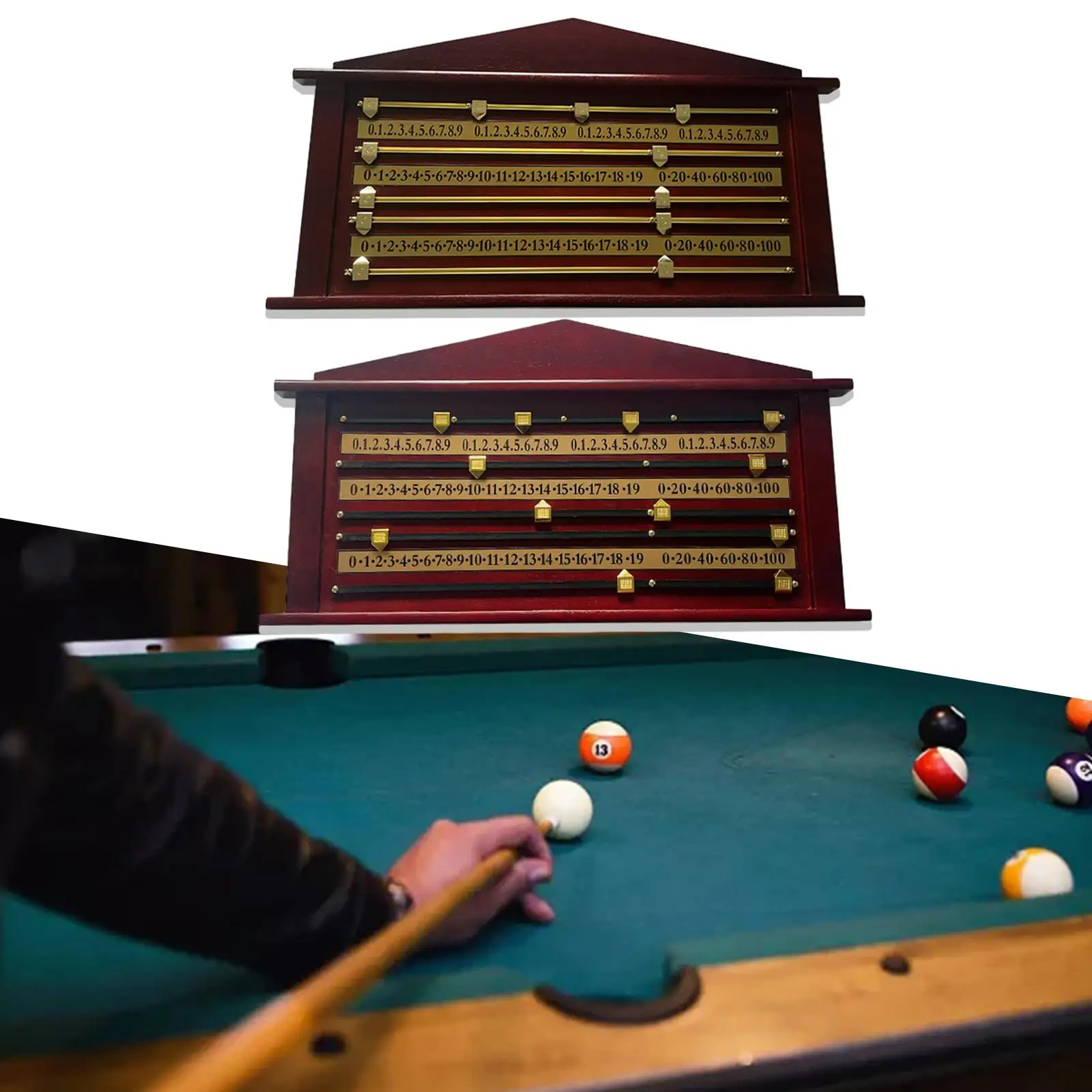 

Shuffleboard Wall Mounted Scoreboard Snooker Billiard Score Board Home Supplies Portable Tabletop Games Snooker
