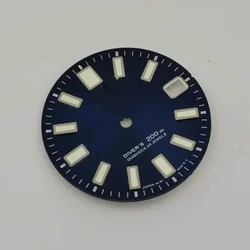 28.5mm diameter nh35 movement dial C3 green luminous refitted disc Yuanzu 62mas diving watch