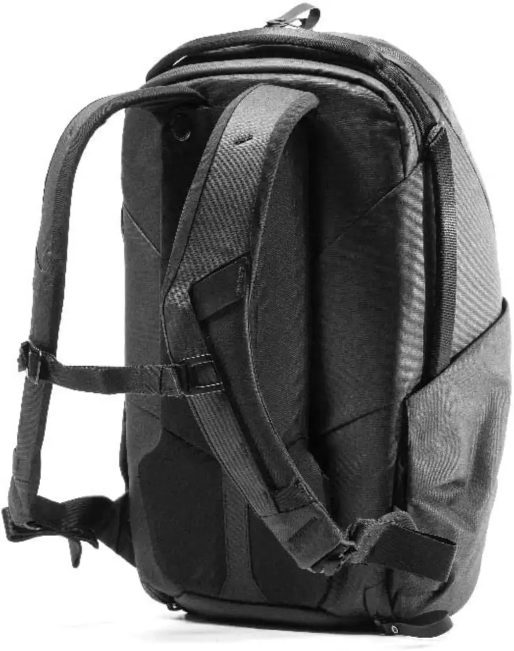 Alledaagse Rugzak Ritssluiting 20l Zwart, Handbagage Rugzak Met Laptophoes (BEDBZ-20-BK-2)