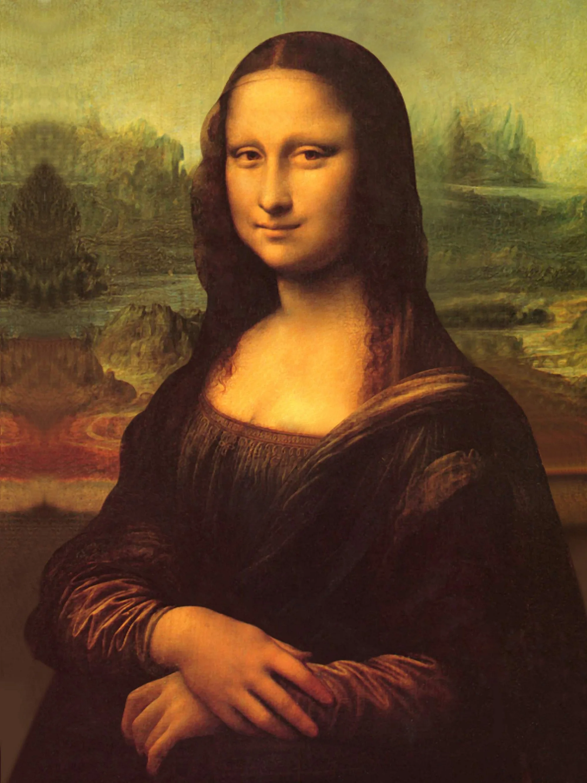 Mona Lisa by Leonardo Da Vinci Oil Paintings Reproduction Famous Portrait Wall Artwork on Canvas for Office,Hotel, Handpainted
