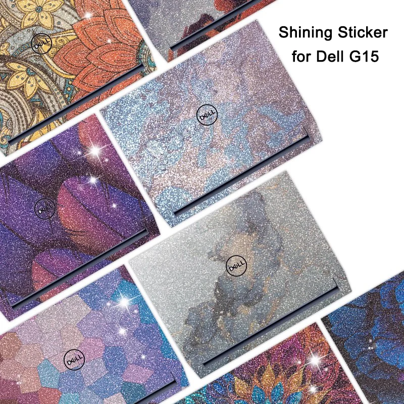 

Pre-Cut Luxury Crystal Laptop Skin Sticker for Dell G15 5535 5530 5525 5520 5515 5511 5510 Anti Scratch Protective Cover Film
