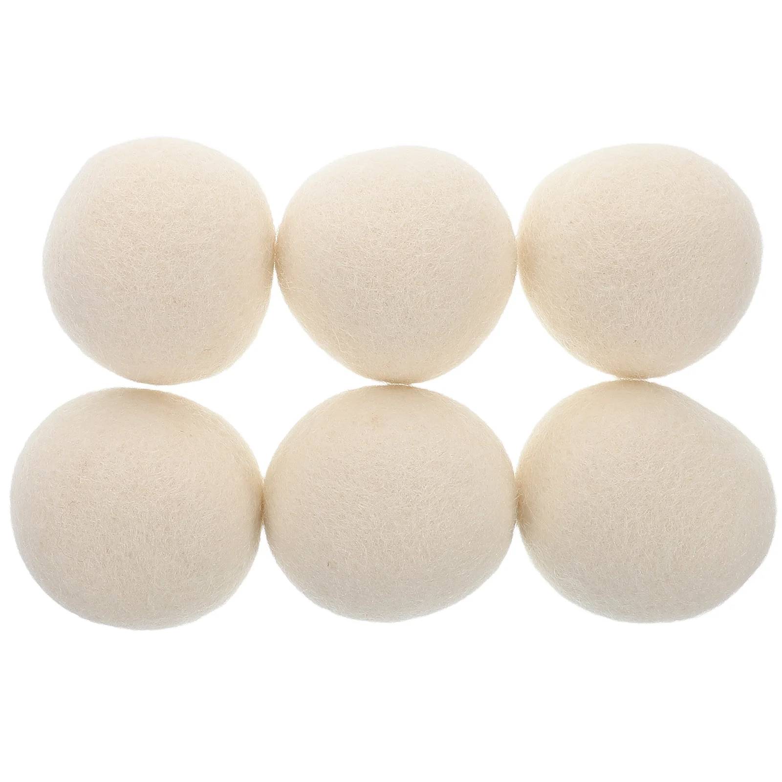 

6Pcs Laundry Wool Balls Antistatic Natural Fabric Softener Reusable Clothes Drying