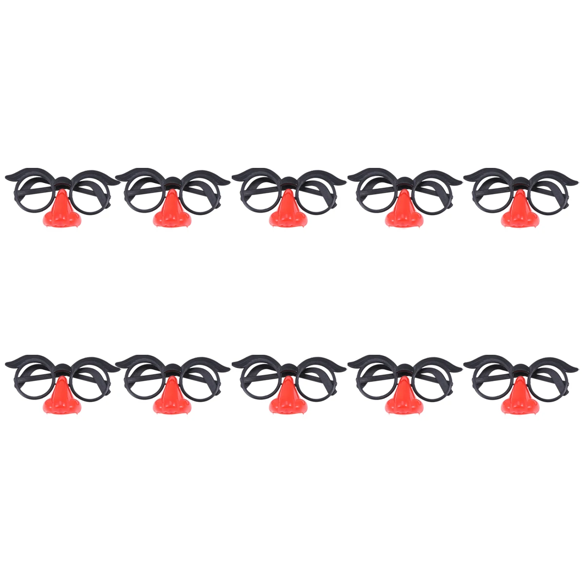 

10Pcs Funny Blowing Dragon Whistles Cartoon Big Nose Glasses Brithday Party Cheer Blowout Whistles (Size L Rondom Color)