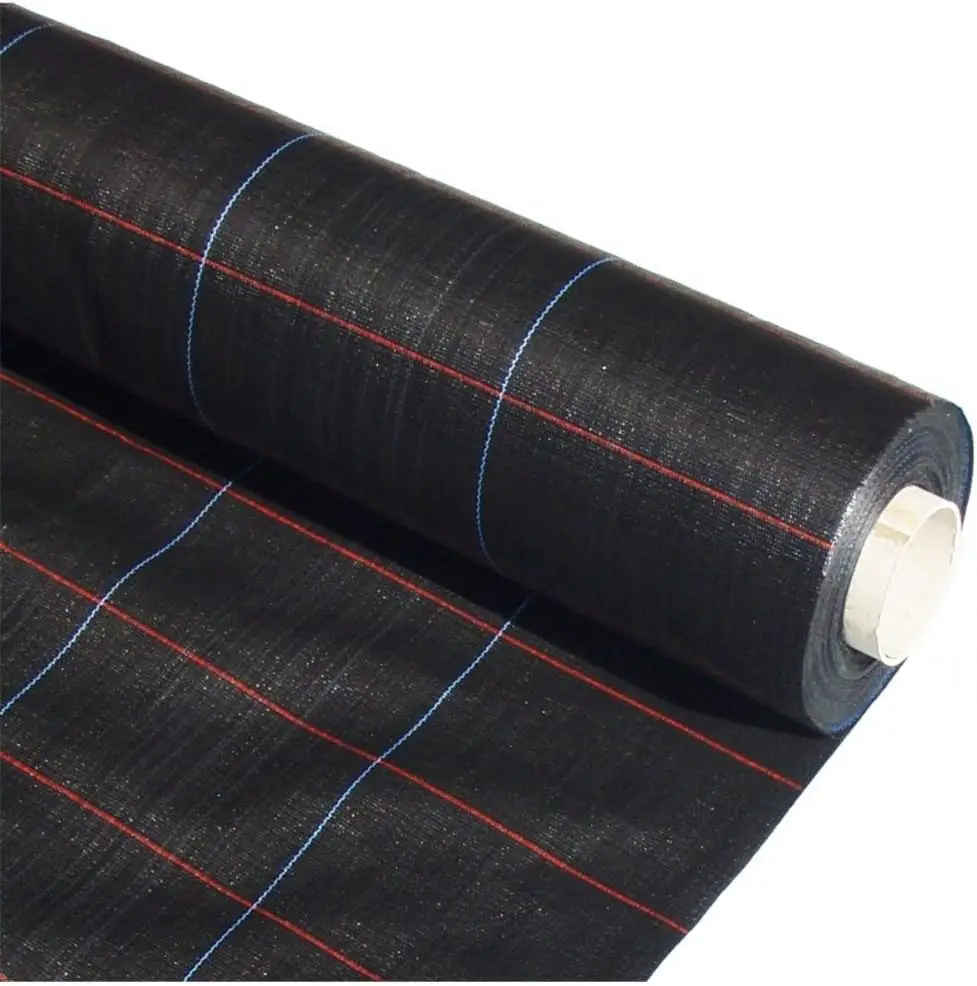 202 - Antihierbas Malla (Negro) 120gr |   Resistente Estabilizado UV |   Malla contra Las Malas Hierbas |   1 x 50 m. -