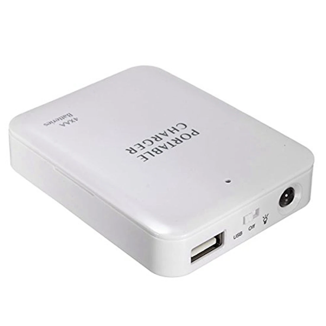 Portátil usb power bank carregador de bateria caixa embalagem externa carregador de bateria carregador de emergência 4x aa para raro