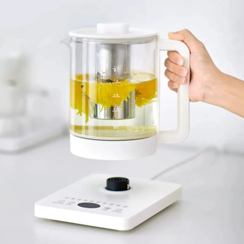 Health Pot Small Office Multifunctional Household Glass Kettle Teapot Flower Teapot White Desktop Filter Screen Home