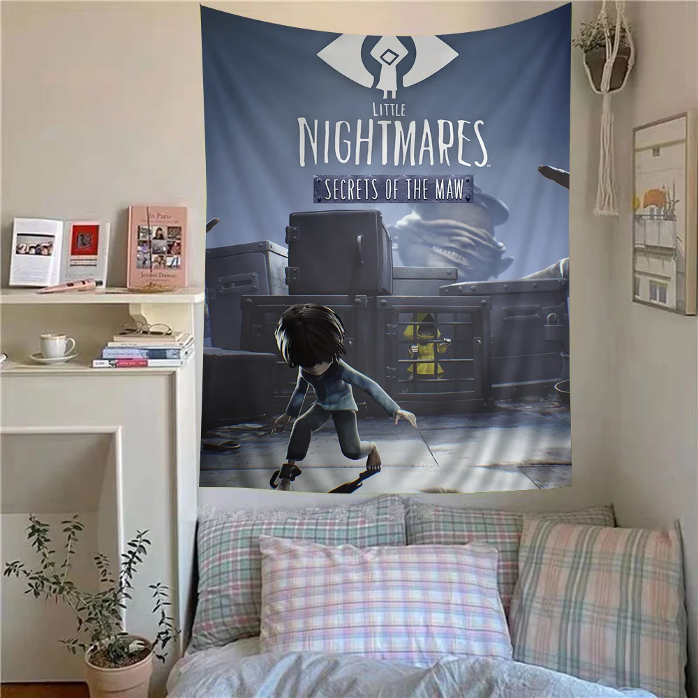 Little Nightmares Anime Tapestry Hanging Tarot Hippie Wall Rugs Dorm Home Decor