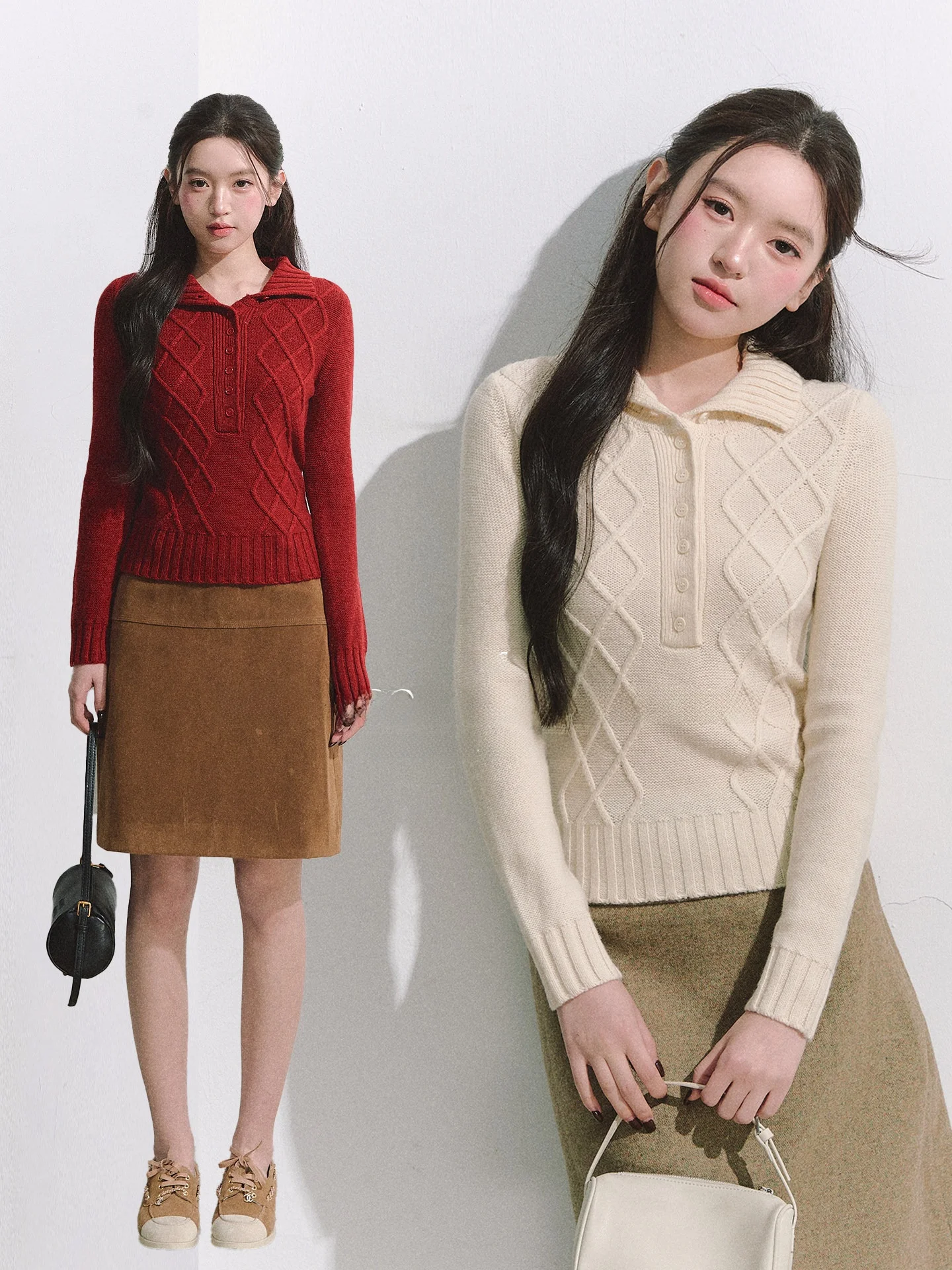 

Женский свитер OIOI ESSE с высоким воротником, осенне-зимний, утепленный, приталенный, повседневный стиль, вязаный, с длинным рукавом, для ношения под одеждой