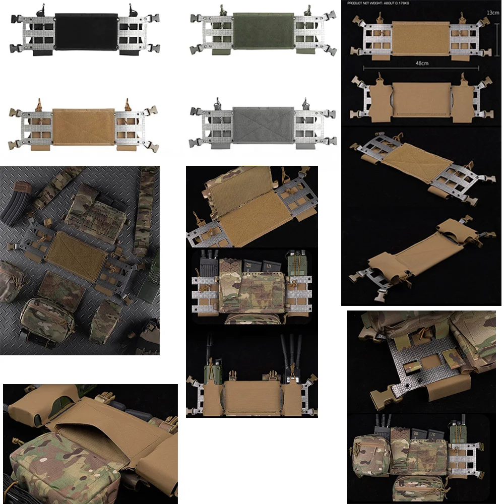 Outdoor MK4 Tactical Vest Chest Rig Expansion Chassis Hunting Vest Flank With Expandable Storage For Communication Devices