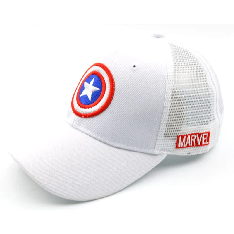 Disney Anime Cartoon Captain America Hat For Kids Boy Girl Autumn Baby Baseball Cap Children Hip Hop Sun Hats Kids Snapback Caps