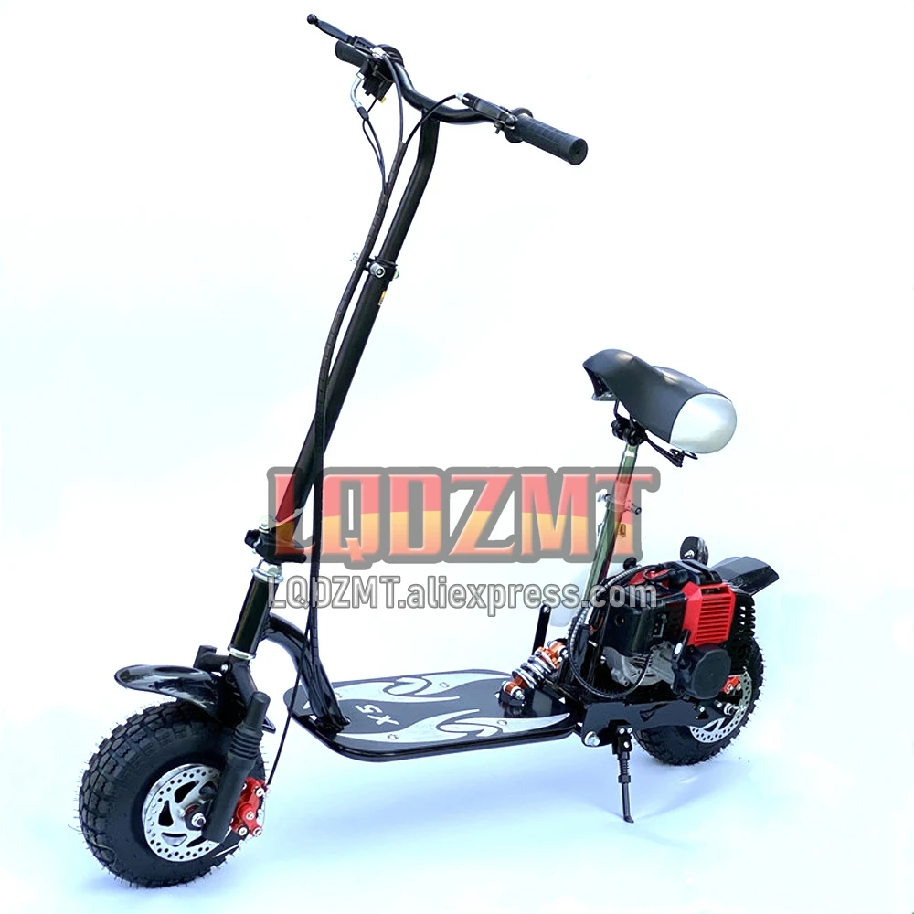 On Sale 49CC 2 Stroke Gasoline Scooter Fashion Men Women 50CC Motorbike Racing MOTO Bike Discount Promotion Gas Adult Motorcycle