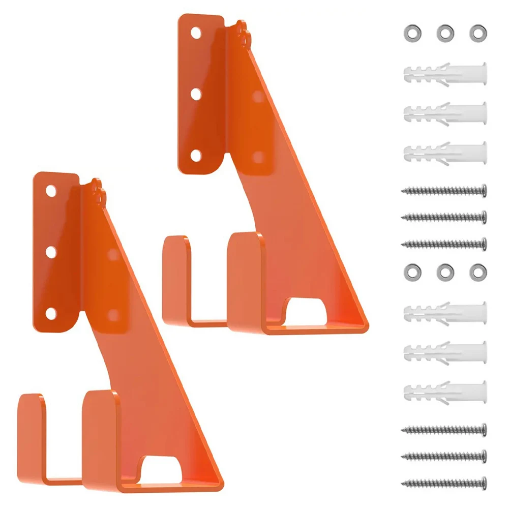 Secure Storage 1 2 Pieces Chainsaw Holder 150 Pound Capacity Clutter Reduction Dual Hook Design Protective Coating