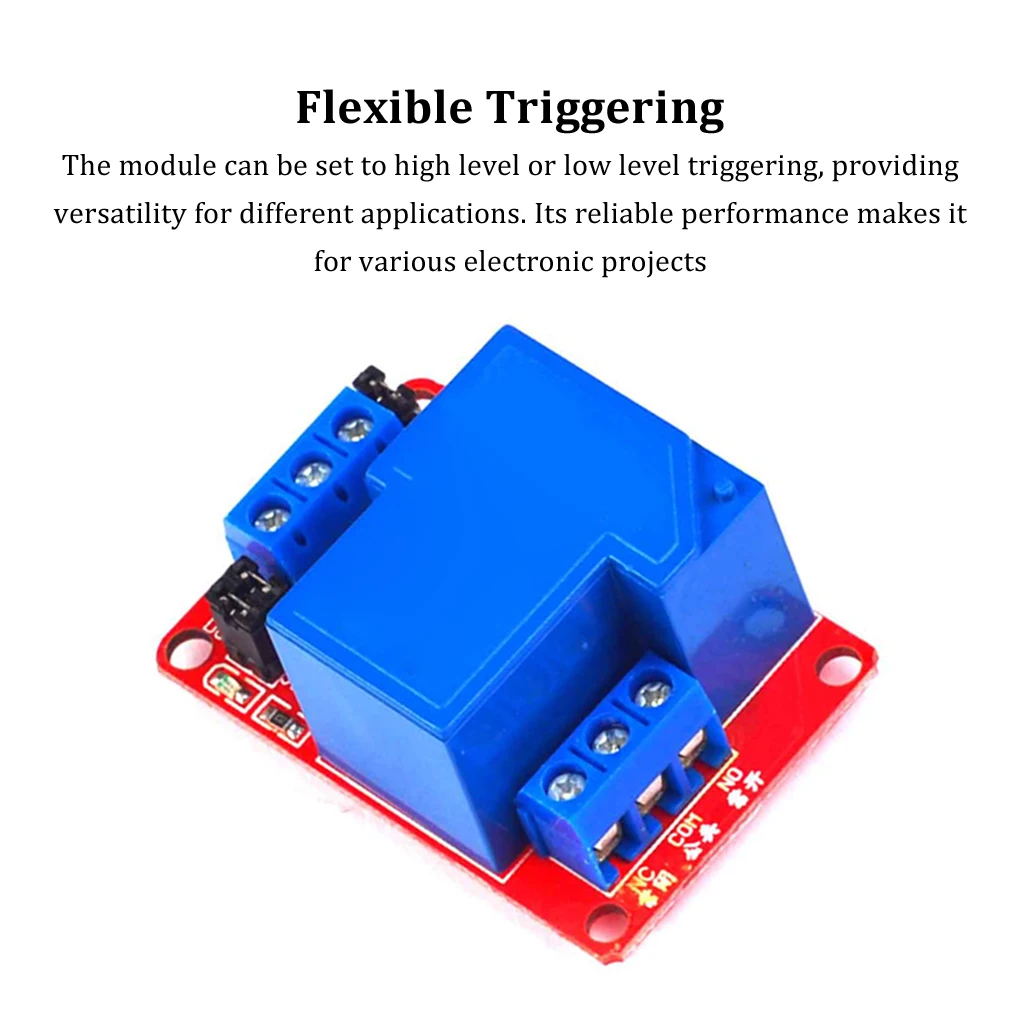 Relay Module 1 Channel 5V 12V 24V Board Shield With Optocoupler Isolation Support High and Low Level Trigger for Arduino