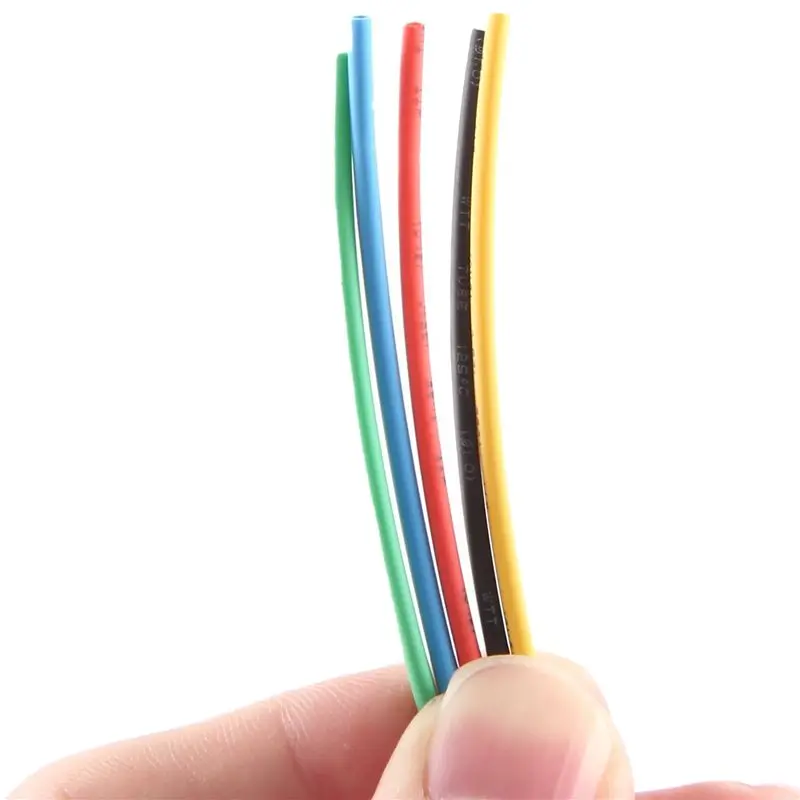 55M/Kit Heat Shrink Tubing 11 Sizes Colourful Tube Sleeving Wire Cable 6 Colors-AA26