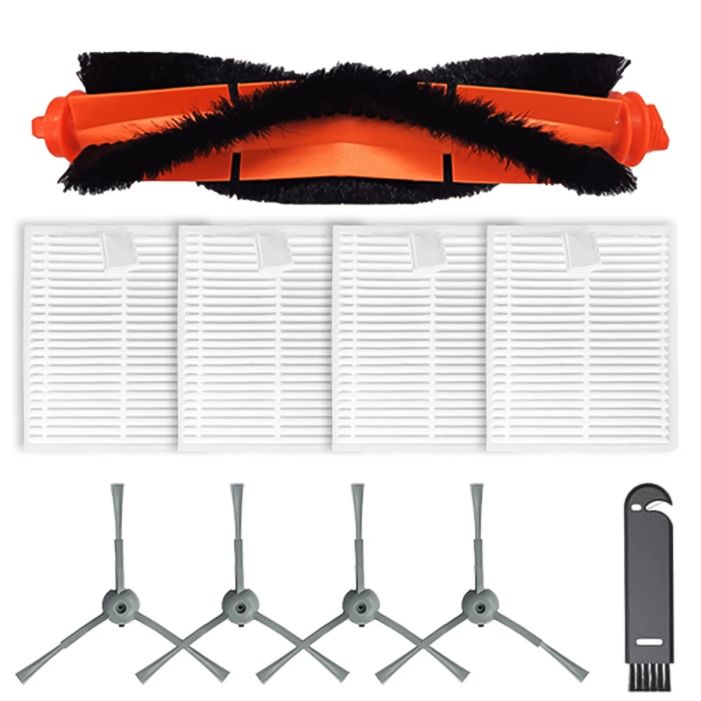 4 فرش جانبية و4 مرشحات HEPA لإزالة الغبار بشكل فعال في المنازل مع الحيوانات الأليفة والأطفال للمكنسة الكهربائية الروبوتية BPMIO B20 #1