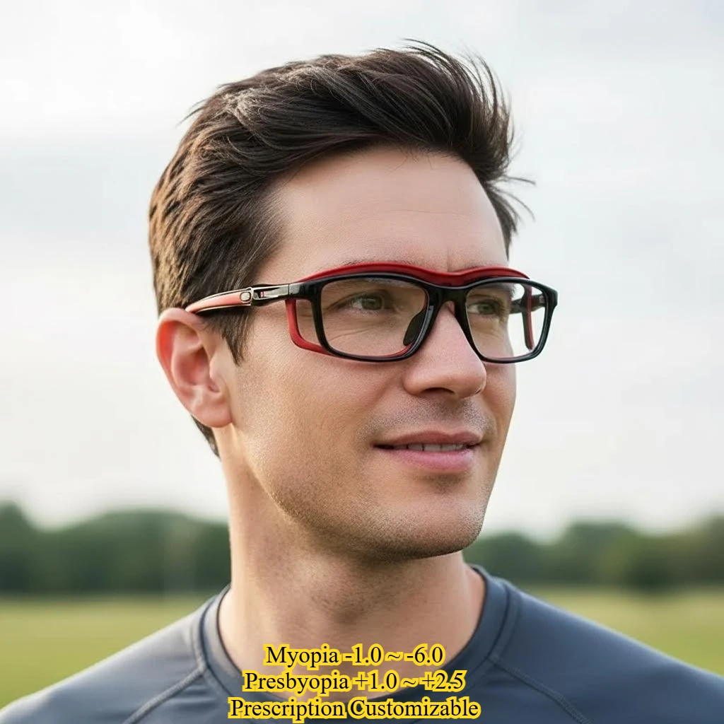 

Boxed Ultra-light Sports Glasses Frame Anti-collision Basketball Men's Uutdoor Cycling Optical Customizable Prescription Glasses