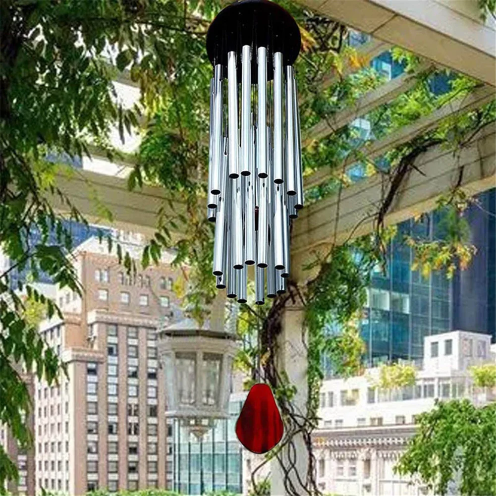 

Large 27 Metal Tubes Wind Chimes Outside Outdoor Porch Wind Chime Soothing Melodic Memorial Sympathy Garden Patio Decorations