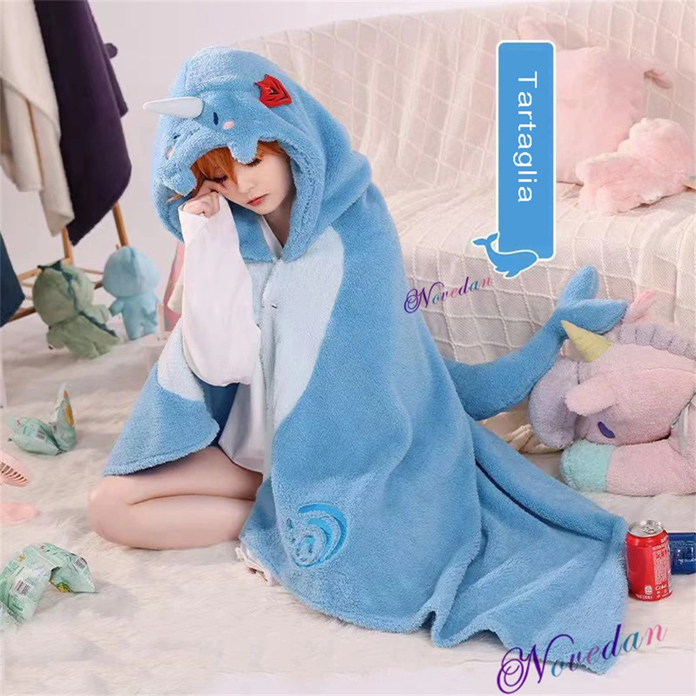 Anime Cosplay Hoodie, Genshin Impact, Xiao Hutao, Andarilho Fantasma, Kazuha Blanket, Manto, Capa, Velo, Giro