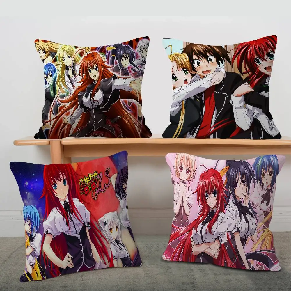 High School DxD Sexy Girl Cartoon Personalized Pillow Cover Kids Bedroom Wild Party Decor Pillowcase kid Birthday shower Gift