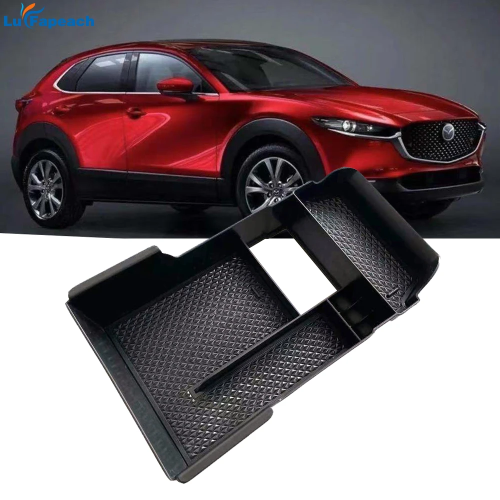 

For Mazda Cx30 Control Armrest Central Storage Box Car Accessories Interior Modified ABS Cx-30 Tray Auto Organize 2020 2021