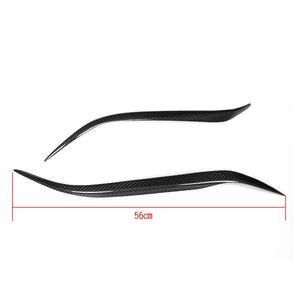 Carbon Fiber Head light Eyelid Eyebrow Cover for Mazda 3 Sedan 4 Door Headlamp Stickers 2007-2011
