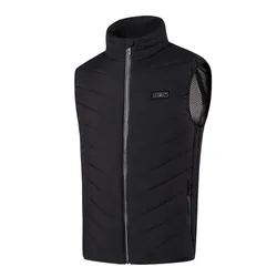 Outdoor men's vests waistcoats fishing skiing 15 zone heated men winter jackets usb unisex warming heated jacket