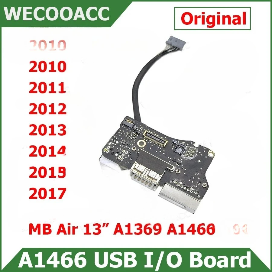 

Original Charging Port Power DC Jack For Macbook Air 13" A1369 A1466 USB Audio I/O Board 2010 2011 2012 2013 2014 2015 2017 Year