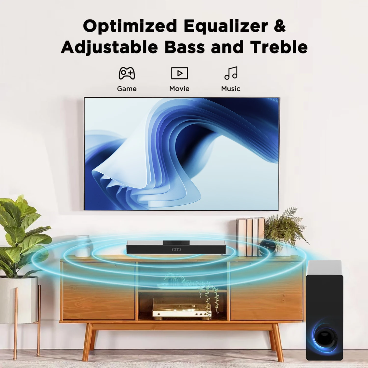 Factory direct selling Sound Bar with sub woofer Bluetooth SoundBar surround Speaker Home Theatre system For Tv Theater