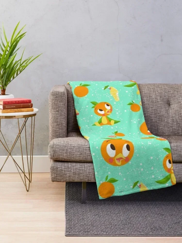 Orange Bird with Dole whip Throw Blanket Comforter Luxury Brand Blankets