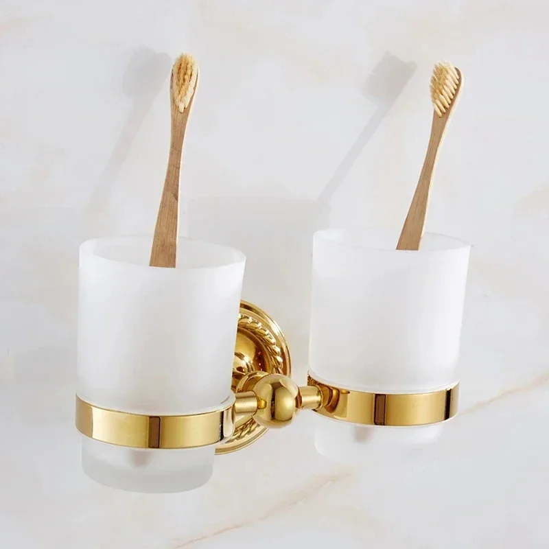 Gold Bathroom Accessories Brass Soap Dish Set Toilet Life Bath Rack Paper Holder Bathroom Appliance luxury bathroom set - view 4