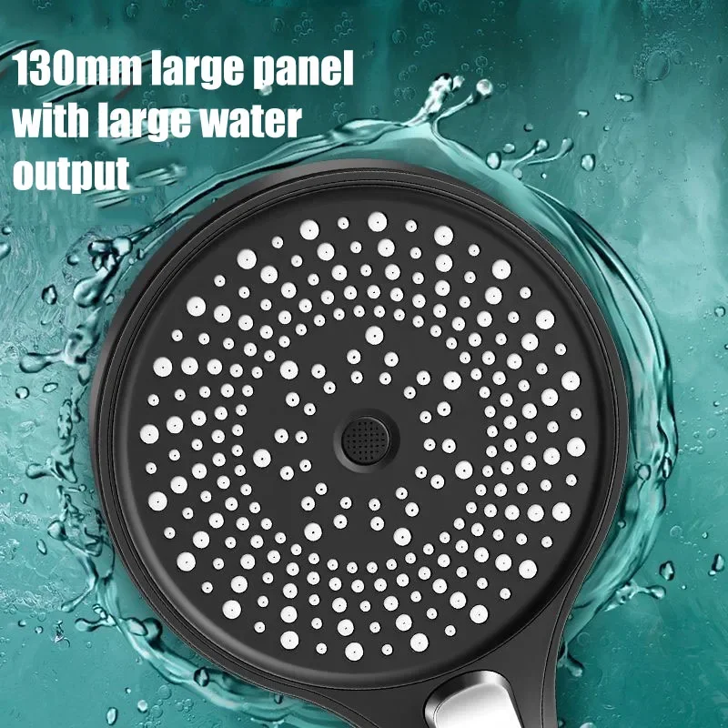 Large Screen 3-Speed Portable Shower Head Set for Bathroom, Shower Accessories Douche Shower set Shower curtain Showerhead Bath