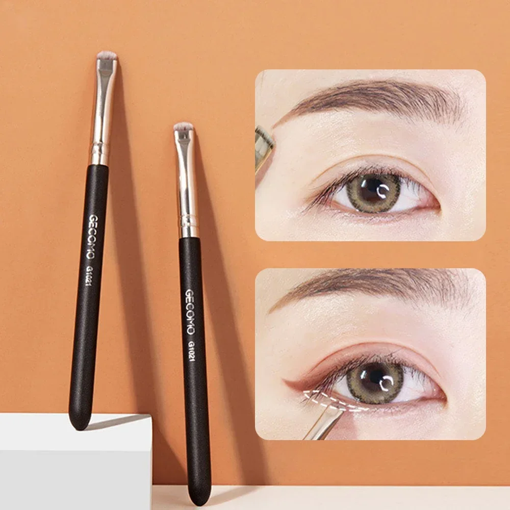 Makeup Brushes Eyeliner Eyebrow Detail Brush Portable Small Angled Flat Round Brush Professional Liner Brow Beauty Make Up Tools