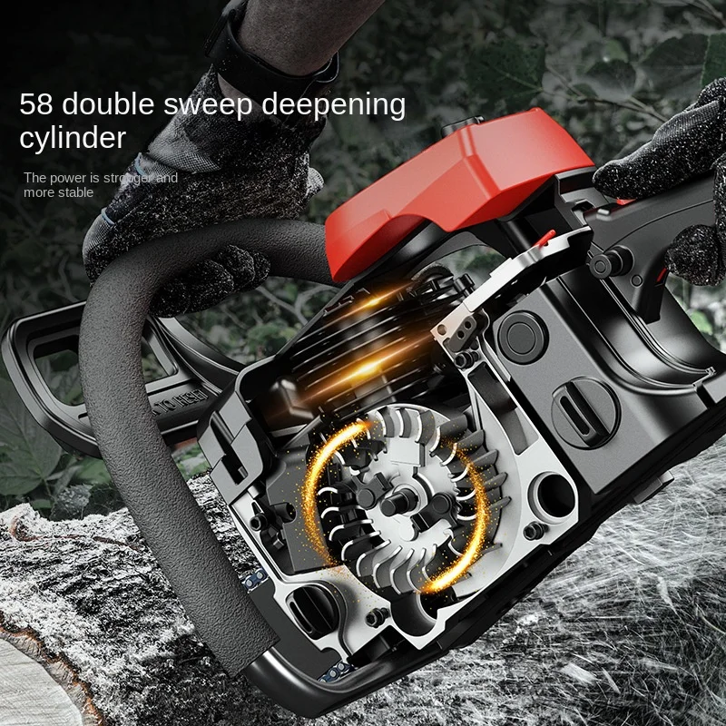Chain Saw Record High Power Industrial Saw Handheld Tree Cutting Machine Tronçonneuse Thermique Holzfforma Бензопила