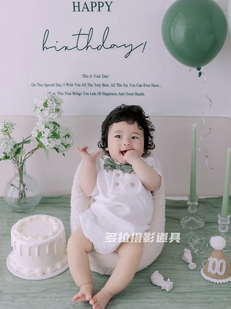 Babys Hundred Day Photo Clothing Childrens Photography Props Baby Photography Clothes Birthday Theme Photo Studio 신생아사진